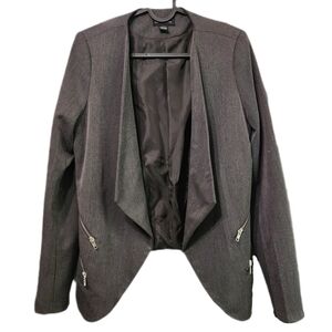 Seductions Gray Open Front Blazer XS